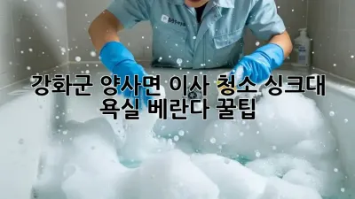 ✨강화군 양사면 이사 청소✨ 싱크대, 욕실, 베란다 꿀팁🍯